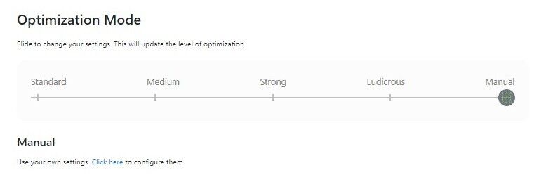 nitropack optimization modes nitropack optimization modes