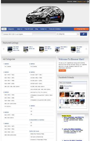 bimmermart web design